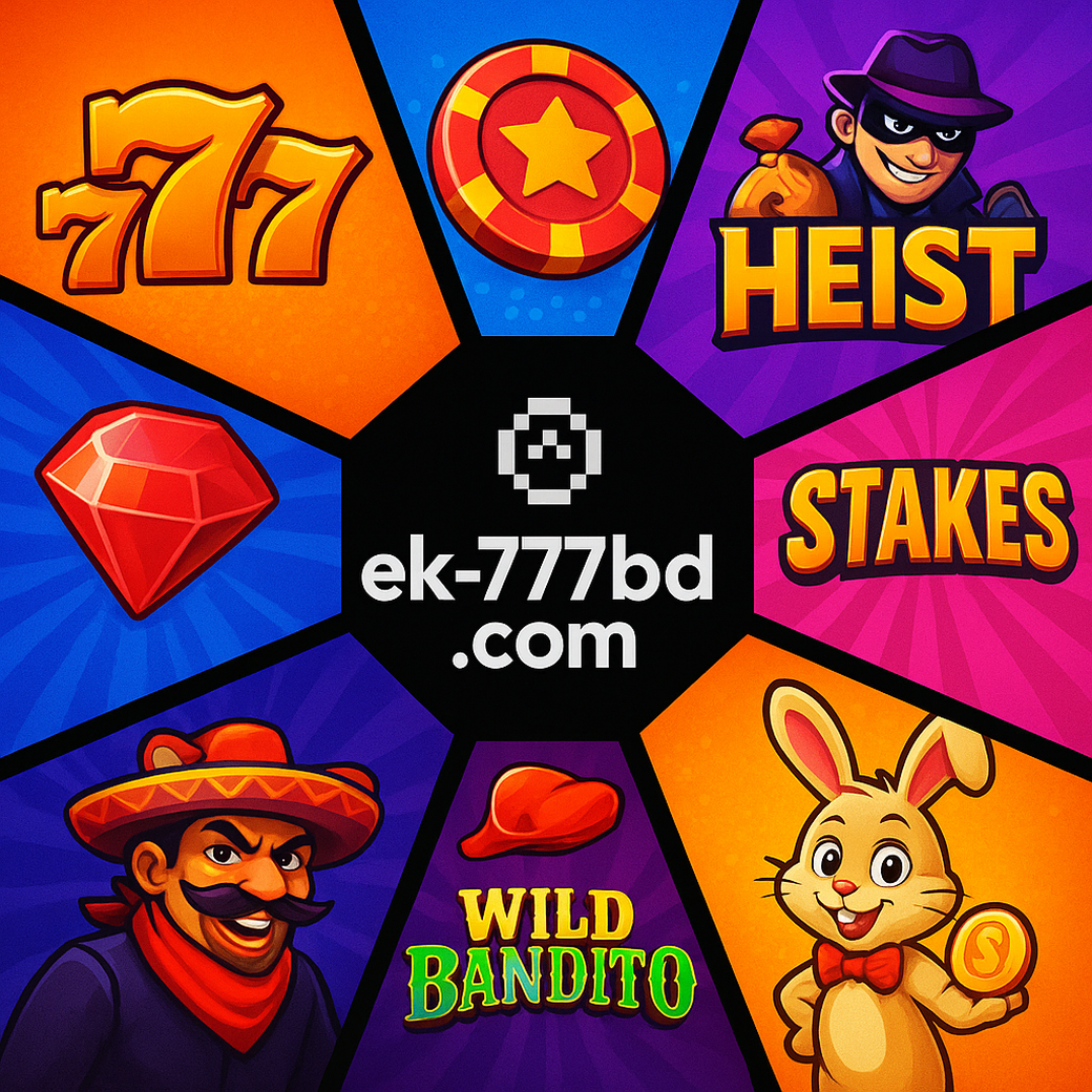 ek777bd প্ল্যাটফর্মের বিভিন্ন গেম বিভাগের প্রদর্শিত ছবি